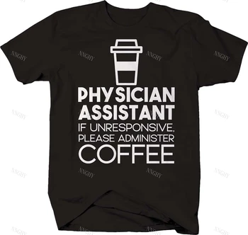 Læge Assistent Reagerer Du Administrere Og Sjove T-Shirt Til Mænd