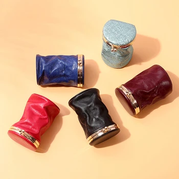 Læift PU Læder Bærbare Lille Makeup Box Med Spejl Smykker Opbevaring Taske, Parfume, Smykker, Taske opbevaringspose Mini Kosmetiske