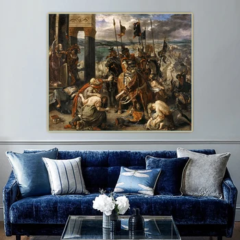 Lærred Olie Maleri Eugene Delacroix