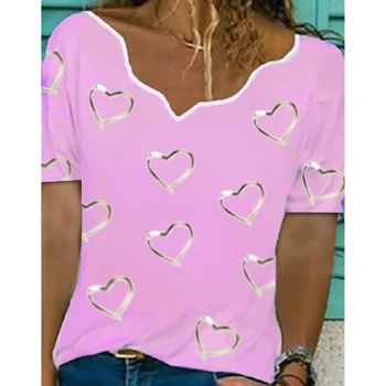Løs Sommer Toppe Kvinder Kort-langærmet T-shirt til Sommeren Afslappet Solid Farve Base Shirts Vest Laclaciness V Krave Skjorte, Pullover