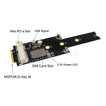 M. 2 2242 2280 22110 NG-FR-tasten M til Mini-PCI-E-Adapter Med SIM-kort Slot til WiFi/WWAN/LTE-Modul 3G/4G Net værk Til PC