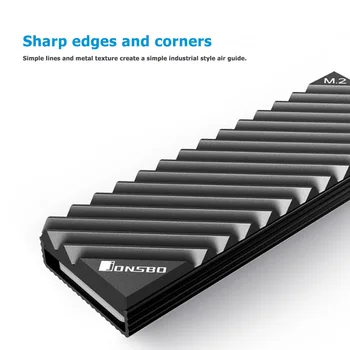 M. 2 2280 SSD Harddisk Aluminium Radiator For Effektiv Køling, Med Silikone Cooling Pad Radiator, der er Egnet til Desktop