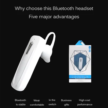M168 Bluetooth Hovedtelefoner Business Trådløse Hovedtelefoner Mini Håndfri Sæt Øretelefoner Med Mikrofon Headset Ørepropper Ørestykket Til Samsung Xiaomi