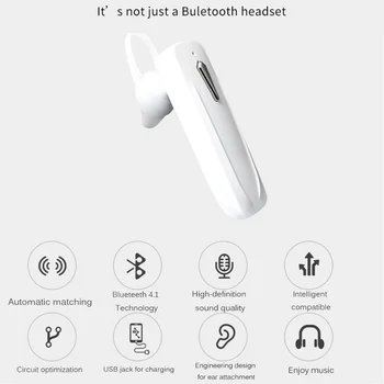 M168 Bluetooth Hovedtelefoner Business Trådløse Hovedtelefoner Mini Håndfri Sæt Øretelefoner Med Mikrofon Headset Ørepropper Ørestykket Til Samsung Xiaomi