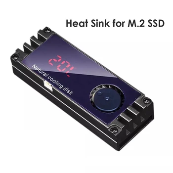 M2 SSD Heatsink Køligere Temperatur OLED-Digital Display-M. 2 2280 NVME ssd-Harddisk Radiator