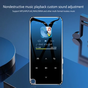 M25 4 GB MP3-Afspiller med Bluetooth 4.0, 1.77 Tommer Kontakt Skærmen musikafspiller med HiFi Tabsfri Lyd
