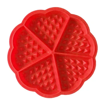 Mad-grade Rød Silikone Muffin Formen Dessert Bagning Mould Slik Gør Skimmelsvamp