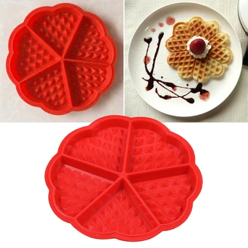 Mad-grade Rød Silikone Muffin Formen Dessert Bagning Mould Slik Gør Skimmelsvamp