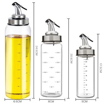 Madlavning Krydderier, Olie, Sauce Flaske Flaske Glas Opbevaring af Flasker til Olie og Eddike Kreative Olie Dispenser Til Køkken Tilbehør