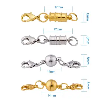 Magnetisk Clips Miljømæssige Messing, Bly Fri Nikkel Fri Platinum /Gylden Farve Til Halskæde Armbånd Smykker At Gøre Komponent