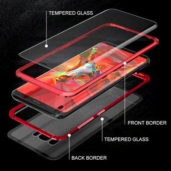 Magnetisk Metal Dobbelt-Side Glas Tilfældet For Xiaomi mi 10T Pro Fuld Dækning Shell Xiami Xiomi Xaomi note 10 lite pro Light K30s Tilfælde