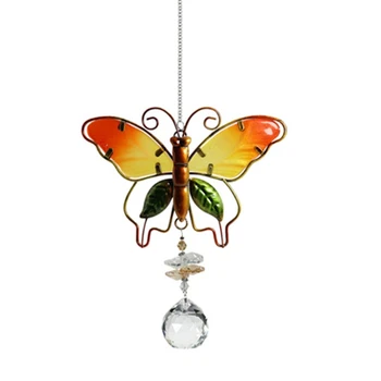 Malet Dragonfly/Butterfly/Fugl Have Hængende Ornament Vedhæng Vægdekoration