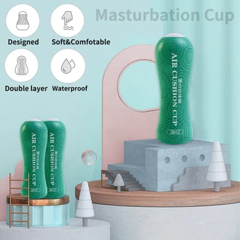 Mandlige Masturbator Cup Realistisk vaginal for mænd Deep Throat Fisse Mand Sex Legetøj Blød Vaginal Udholdenhed Motion erotiske produkter