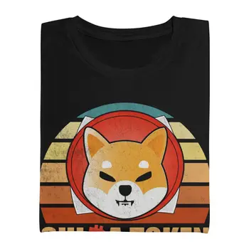 Mandlige Vintage Shiba Inu Crypto-Token Mønt T-Shirt Tegnefilm Dogecoin Cryptocurrency T-Shirt Kort Ærme T-Shirt, Bomuld Tee