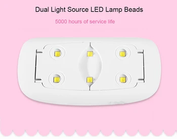 Manicure Gennemføre Mini UV-Lampe LED Nail Dryer Bærbare USB-Søm Sygepleje Af Lak Tørretumbler Manicure Udstyr