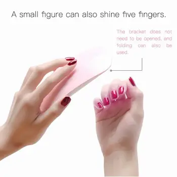 Manicure Gennemføre Mini UV-Lampe LED Nail Dryer Bærbare USB-Søm Sygepleje Af Lak Tørretumbler Manicure Udstyr