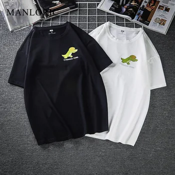 MANLORIC 2020 Bomuld Casual Harajuku Grafisk Mænd Tshirt Fra Hvide Mænd Tøj Overside T-Shirt Hip Hop Tops Tees Streetwear