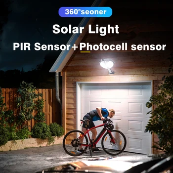 Mariehøne solar light remote control udendørs sol lampe motion sensor væg lys til haven dekoration drevet sollys