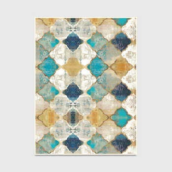 Marokkanske Bohemia Tæppe Tæppe Soveværelse, Stue Dekoration Tilpasse Crystal Velvet Farverige Geometriske Størrelse, Bløde Flonel