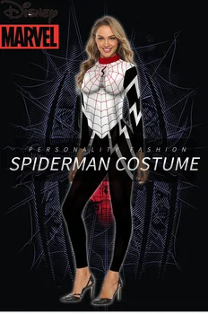 Marvel Avengers Kvinder ' s Venom Spider-Man cosplay kostume tætsiddende jumpsuit filmens scene kostume Halloween