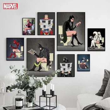 Marvel Diamant Maleri Anime Comic Nordiske Suprehero I Toilet Malerier Home Decor Poster-Værelse Dekoration