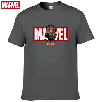 Marvel Guardians of the Galaxy Star Herre Korte ærmer tee skjorter til Mænd Sommer T-shirt i bomuld grafiske t-shirts 2021 Toppe #51