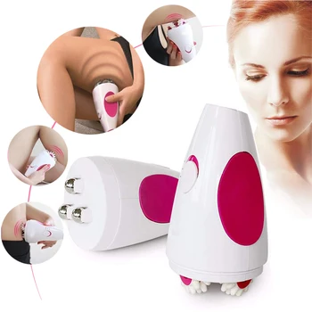 Massage Vægttab Maskine Roller Apparater Abdominal Øvelse Håndtere Håndholdte 3D-Motor Krop Slankende Massage Værktøj