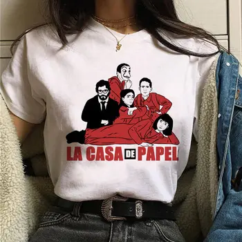 Maycaur Hus af Papir-Kvinder ' s T-shirt Nye Penge Heist La Casa De Papel Harajuku T-shirt, Toppe Tøj Grafisk T-shirt