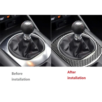 Mazda MX-5 MX5 2016-2021 Bil gearkasse Skift Frame Cover Carbon Fiber Trim Dekorative Sticker Indvendigt Tilbehør