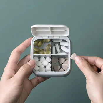 Medicin Kassen Medicin Max Medicin Max Bærbare Forseglet Pille Opbevaringsboks Opdelt Bærbare Mini Medicin Box