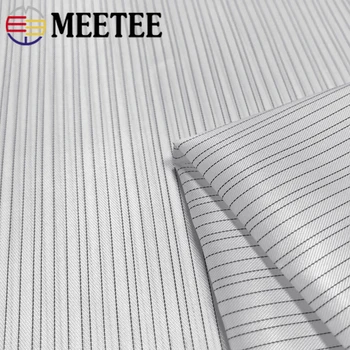 Meeetee 200/400X150cm Polyester Taft Stribe Stof til Bagage Foring Dekorative Klud habitjakke Tøjet Foret Sy Stof