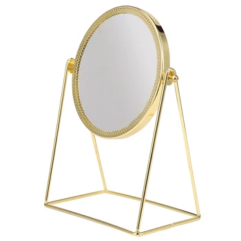 Metal Dekorative Spejle Dame Desktop Makeup Spejl Håndværk Tre-Dimensionelle Prinsesse Spejl Home Decor Tilbehør