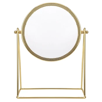 Metal Dekorative Spejle Dame Desktop Makeup Spejl Håndværk Tre-Dimensionelle Prinsesse Spejl Home Decor Tilbehør