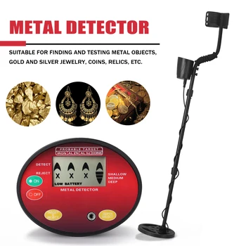 Metal Detector Metal Finder Skat Finder metaldetektor med 230mm Vandtæt Søg Spole LCD-Skærmen for Voksne Børn
