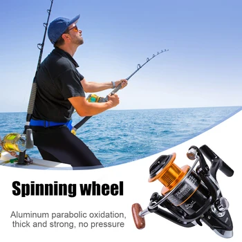 Metal Fiskehjul Udskiftning Let Hul Aluminium Støbning Linje Spinning 4.7/1 Gear Ferskvandsfiskeri Hjul