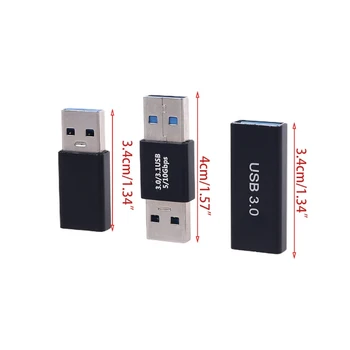 Metal Kompatibel med USB 3.0 Mandlige og Kvindelige Serie Metal Adapter Hurtig Transmission Lille Praktisk USB-Converter