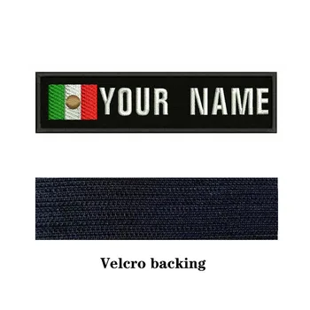 Mexicanske flag Mexico 10X2.5cm Broderi Brugerdefineret Navn Tekst Patch Striber badge Jern På Eller Velcro Opbakning Patches Til Tøj