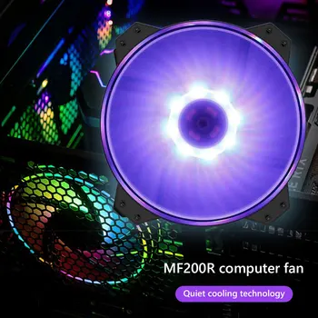 MF200R CPU Køler 20cm 12V RGB 3 Pin Stille Ventilatorer til Bærbar PC Computer Sag Chassis Heatsink Radiator Nye Ankomst