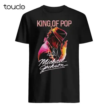 Michael Jackson-Kongen Af Pop Underskrifter Shirt