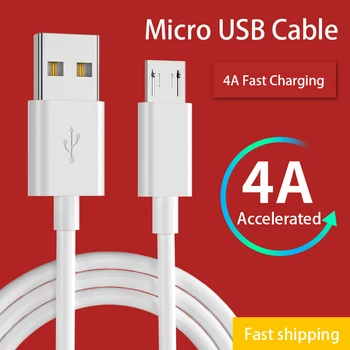 MicroUSB Kabel-4A Hurtigt Oplade USB-datakabel til Samsung Xiaomi Tablet Android Mobiltelefon, USB-Opladning Netledning USB-Kabel