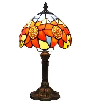 Middelhavs-Stil Restaurant, Bar, Cafe LED Vintage bordlampe Sengen Farverige Glas Bord Lamper Natbord Lys Soveværelse Lampe