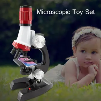 Mikroskop Toy Sæt Simulering af Biologiske Videnskab Eksperiment Hd 1200 Gange Mikroskop Børns Videnskab Og Uddannelse Toy