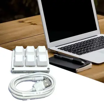 Mini 6-tast Tastatur DIY Custom USB-Programmering Genvej Til Windows/Linux/MacOS/Android-Tastatur Mekanisk Kopiere Nøgler Indsætte O0P0