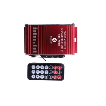 Mini Bil Forstærker 2-Kanals HIFI Audio Power-Forstærker, Bluetooth-Stereo Bil Teater Amp med FM-Radio, USB/TF/AUX