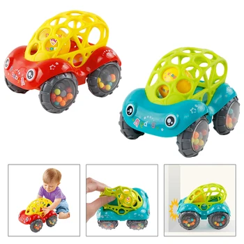 Mini-Bil-Legetøj for 1 År Gamle Greb Mobile Bell Hånd Fange Bolden Udvikle Børn Færdigheder til Toddler