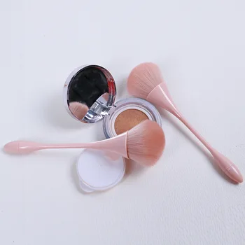 Mini Bærbare Makeup Børste Enkelt Løs Pulver Blush Fan-formet Børste Skønhed Af Makeup BrushesPink Kinesisk Stil Plum Blossom