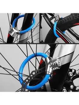 Mini Cykel Lås MTB Cykel Anti Tyveri 12mm Stål Kabel-Ring Form Lås