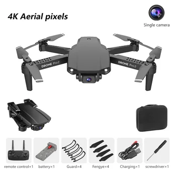 Mini Folde Drone HD 480P/1080P/4K Lang Levetid luftfotografering Quadcopter Vidvinkel Kamera, WiFi Sammenklappelig E99 Pro Drone