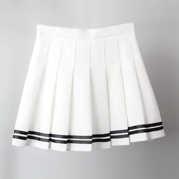 Mini jupes plissees en taille haute hæld femmes, Kawaii, Harajuku, Lolita, trapez, matelot, grande taille, uniformes scolaires