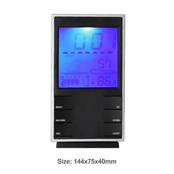 Mini-LCD-Digital Termometer Hygrometer Indendørs Temperatur Luftfugtighed Meter Ur Tør Komfortable Våd 3-niveau Komfort Mønster